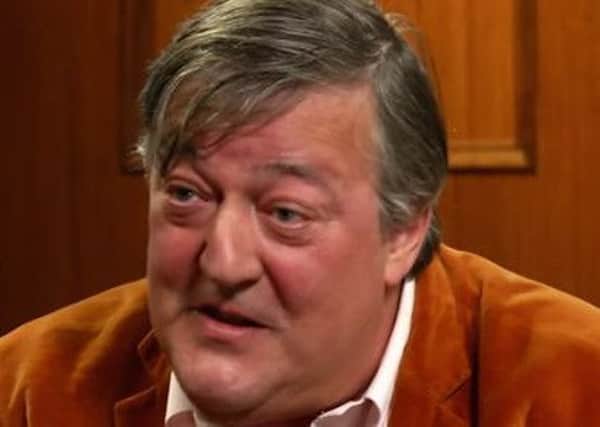 Stephen Fry during his controversial interview on US TV