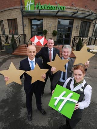 Andras director Rajesh Rana is pictured with Chris McQuay, HSBC, John McGrillen, Tourism NI and Janette Harbson from Holiday Inn.