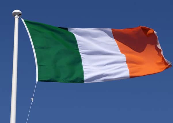 The Irish tricolour flag