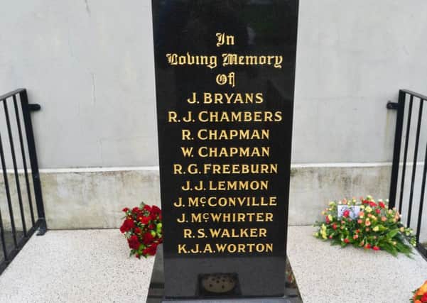 Kingsmill massacre where 10 Protestant workmen were shot dead by the IRA