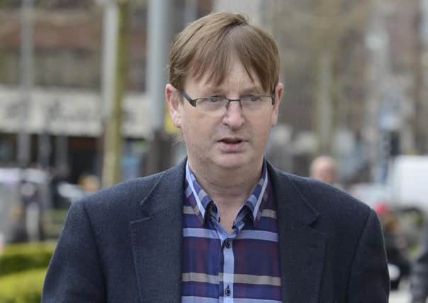 Willie Frazer arrives at Laganside Court for the Kingsmills preliminary inquest hearing. 
Pic:Colm Lenaghan/Pacemaker