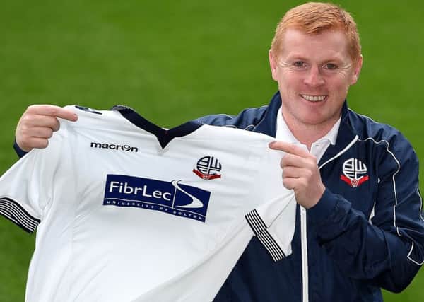 Neil Lennon when he was named as Bolton manager