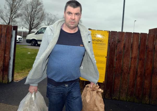 Seamus Daly, 45, from Jonesborough, County Armagh, walks free from Maghaberry prison last month. Photo Colm Lenaghan/Pacemaker Press