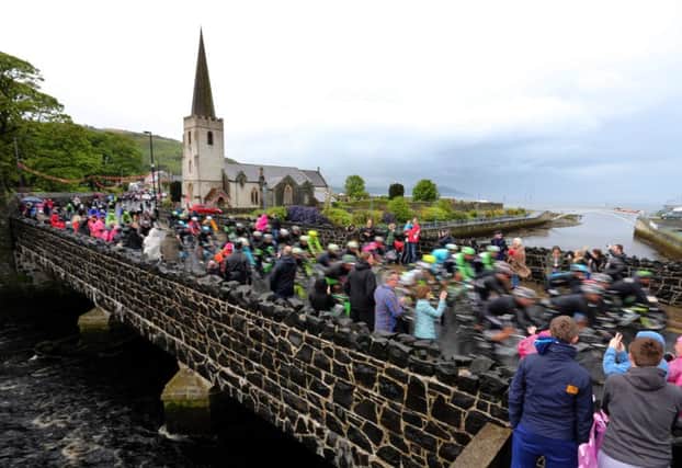 Images like this of the race passing through Glenarm have helped fuel the interest of Italian tourists in visiting Northern Ireland