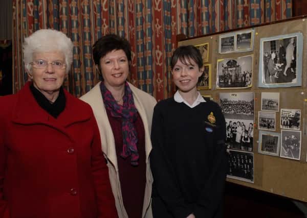 The late Leona Reid with her mother Janice (centre) and Gloria Long in Ebrington Church Hall in 2010.
