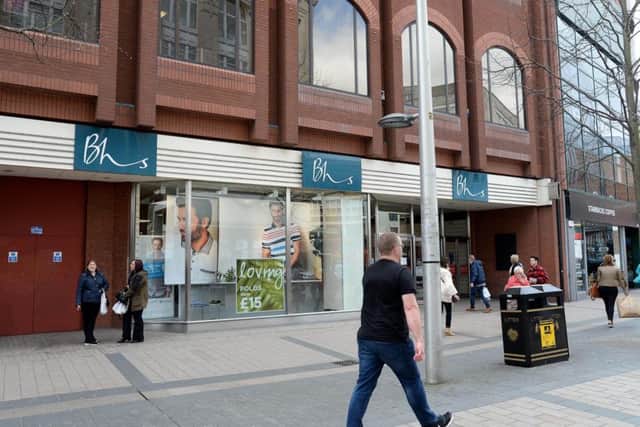 General views of BHS in Belfast after it was announced today that the chain could go into liquidation with the loss of jobs.