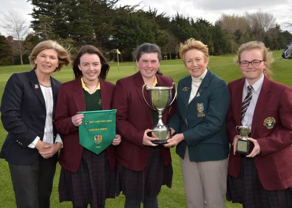 Valerie Hassett (President, Irish Ladies Golf Union) the 2016 Irish Schools Senior & Junior Cup Finals at Milltown Golf Club