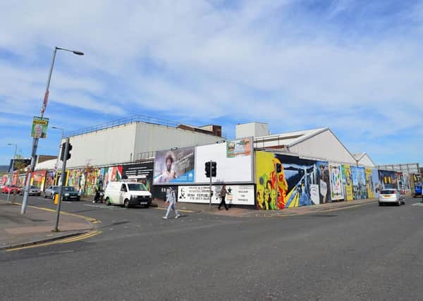 The 'International Wall' on the Falls Road in the Belfast West constituency