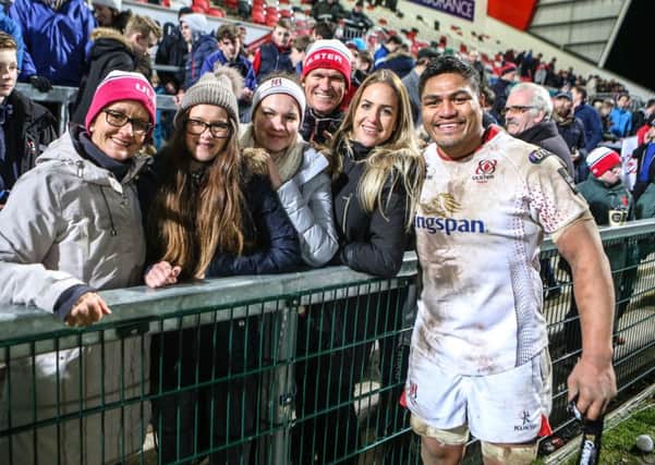 6
Nick Williams with his family and friends after what has turned out to be his last home game with Ulster