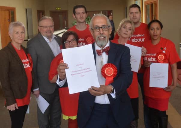 PACEMAKER BELFAST  27/04/2016 
Northern Ireland Labour candidates launch their Manifesto at The Unite offices on the Antrim Road in Belfast ahead of the upcoming election.
Photo Colm Lenaghan/Pacemaker