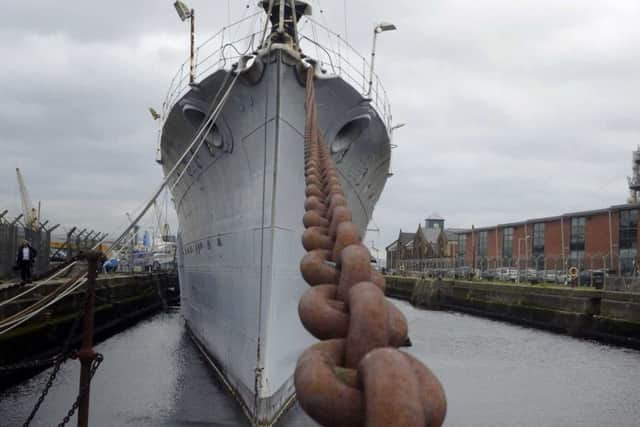 The  HMS Caroline  which is docked in Belfast
