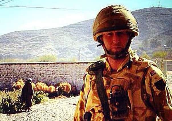 Doug Beattie while serving with the Royal Irish in Helmand Province.