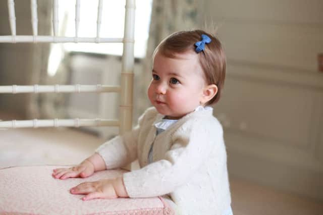 Princess Charlotte pictured by the Duchess in April at Anmer Hall