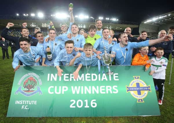 Institute celebrate winning Intermediate Cup