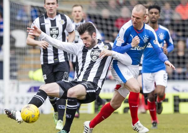 Rangers' Kenny Miller (right) in action against St Mirren on Sunday