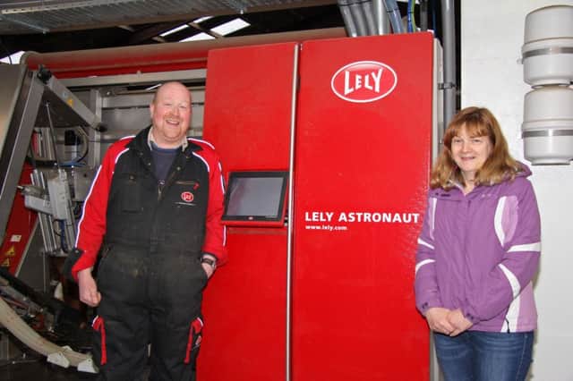 Ahoghill farmers Victor and Margaret Turtle are planning to install eight Lely A4 Astronaut milking robots, which will make Drumrammer Farm the largest automated dairy unit in Ireland. Picture: Julie Hazelton
