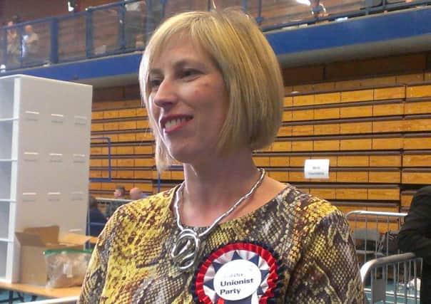 The UUP's Sandra Overend was elected after topping the vote for the unionist candidates