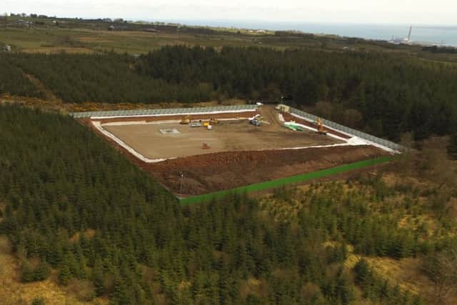 The Woodburn drill site from the air