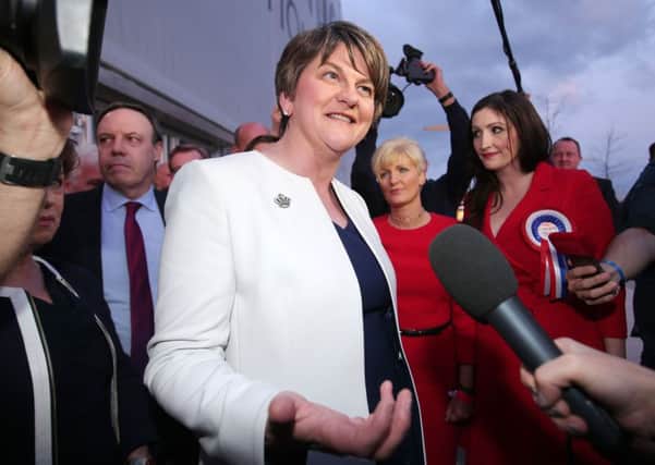 Arlene Foster arriving at the Belfast count centre. 

Picture: Jonathan Porter/PressEye