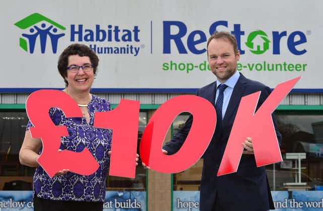 Jenny Williams of Habitat for Humanity NI and CTS Projects MD Connaire McGreevy