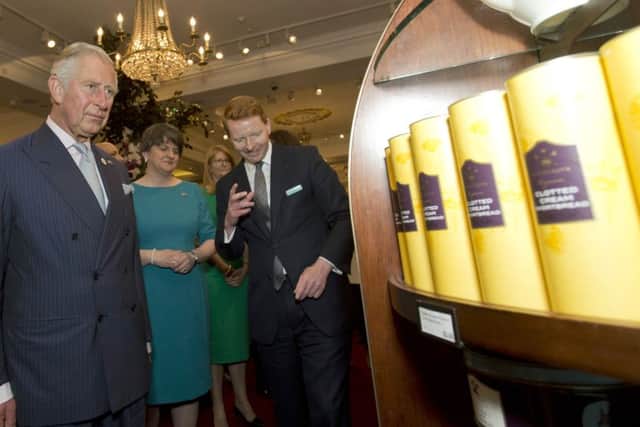 The Prince of Wales during a visit to Fortnum and Mason, London, to celebrate the Northern Ireland Year of Food and Drink 2016