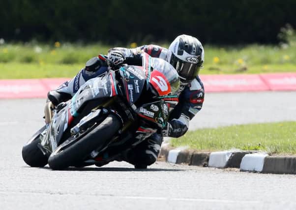 Michael Dunlop on his MD Racing BMW Superstock machine.