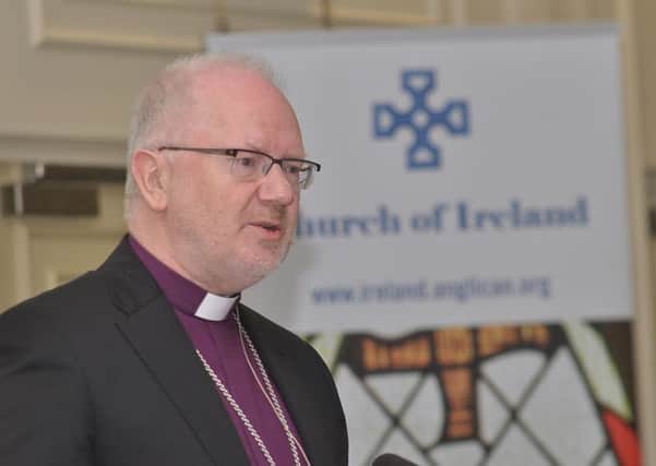Archbishop Richard Clarke during his presidential address at the Church of Ireland General Synod in Armagh. Picture: LiamMcArdle.com