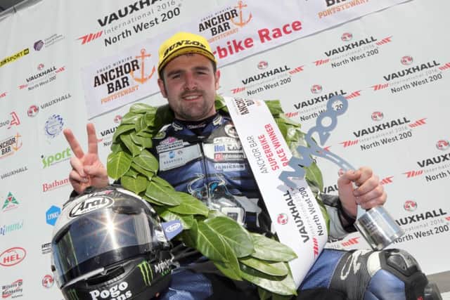 Michael Dunlop won the Superbike race at the North West 200.
