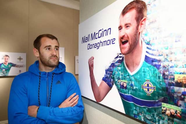 Niall McGinns poster will be on display in Donaghmore