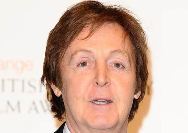 File photo dated 13/2/11 of Sir Paul McCartney