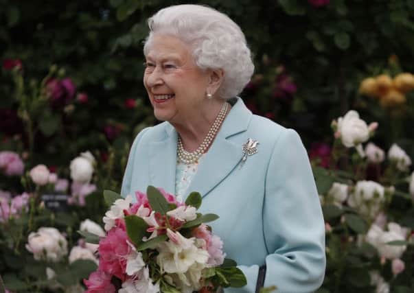 Queen Elizabeth II during a visit to the RHS Chelsea Flower Show, at the Royal Hospital Chelsea, London
