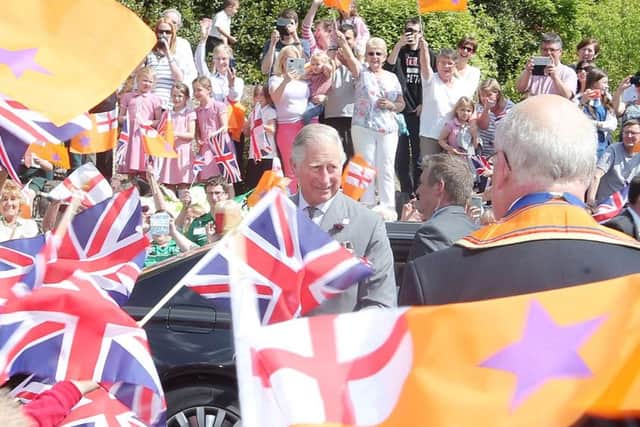 His Royal Highness The Prince of Wales continues his a two day visit to Northern Ireland by visiting Sloan House in Loughgall, Co. Armagh