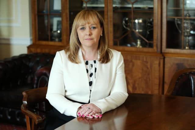 Press Eye - Belfast - Northern Ireland - 25th May 2016 - 

New DUP Agriculture Minister Michelle McIlveen at Parliament Buildings, Stormont.

Photo by Kelvin Boyes / Press Eye.
