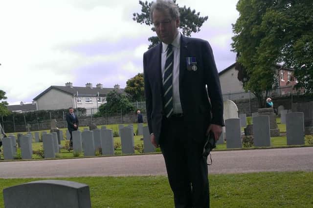 Danny Kinahan at Grangegorman military cemetery after the event to mark the 1916 British dead of the Easter Rising