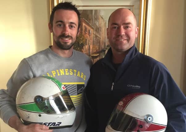 Eugene Laverty with Gene McDonnell's younger brother Ciaran.
