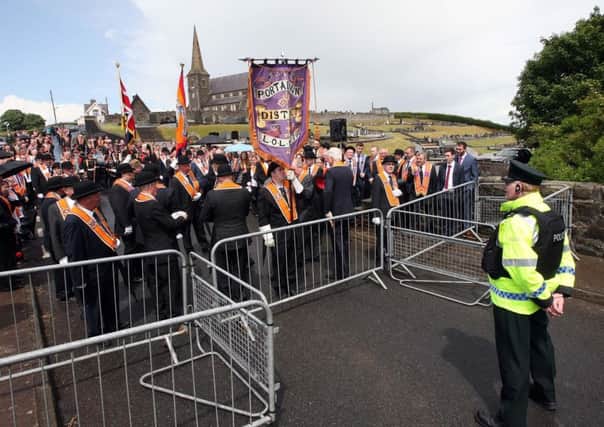 Last year's Drumcree parade stopped from entering the Garvaghy Road. Picture by Freddie Parkinson/Press Eye
