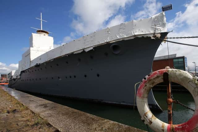HMS Caroline, the last remaining ship from the Battle of Jutland, has been brought back to life at Alexandra Dock in Belfast