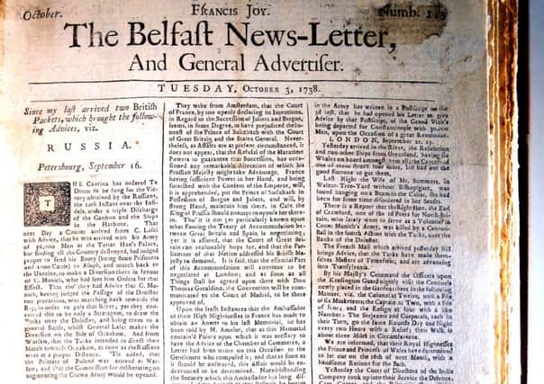 A 1738 News Letter