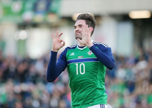 Kyle Lafferty scored on his 50th appearance for Northern Ireland on Friday night