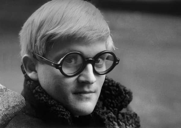 David Hockney photographed by Jane Bown in London 1966  For Observer Review archive series. 
Â© Guardian News & Media Ltd