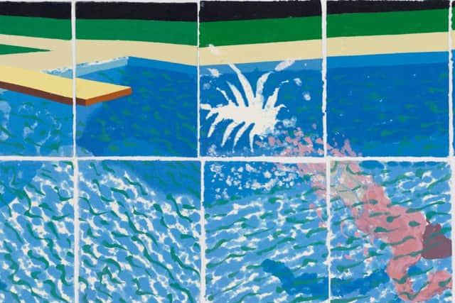 David Hockney  Le Plongeur Paper Pool 18 (1978)