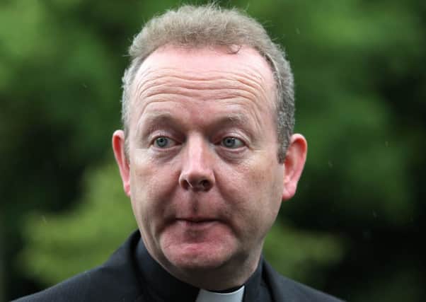 Archbishop Eamon Martin said he would work for a united Ireland by peaceful means and persuasion