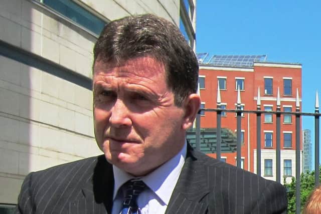Colin Worton pictured outside Belfast Laganside court, 31-05-16