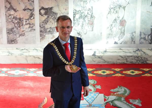 The DUP's Brian Kingston, new Belfast Lord Mayor