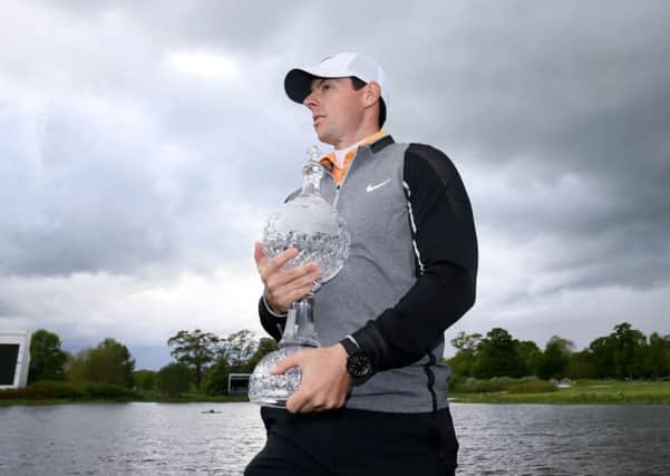 Rory McIlroy with the Irish Open trophy