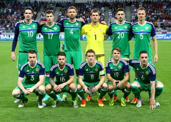 The Northern Ireland team which started against Slovakia