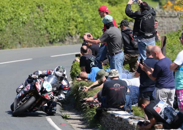 Michael Dunlop on his 600cc Yamaha during the Monster Energy Supersport TT race on Monday.