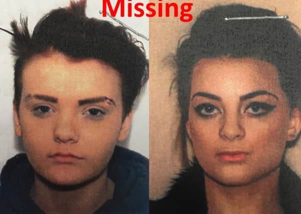Can you help us find these two missing 14 year old girls.
The left picture is Lana Harrison, the right is Paige Brookes.