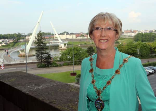 The new Mayor of Derry City & Strabane District Council, Alderman Hilary McClintock.
 

Photo Lorcan Doherty Photography