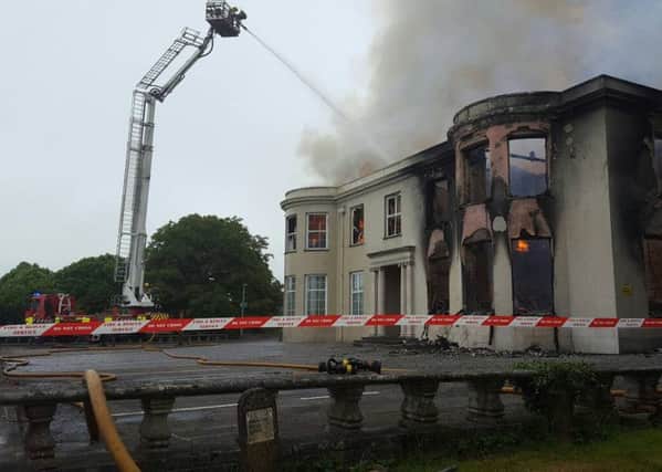 Fire At Lissue House, Lisburn.